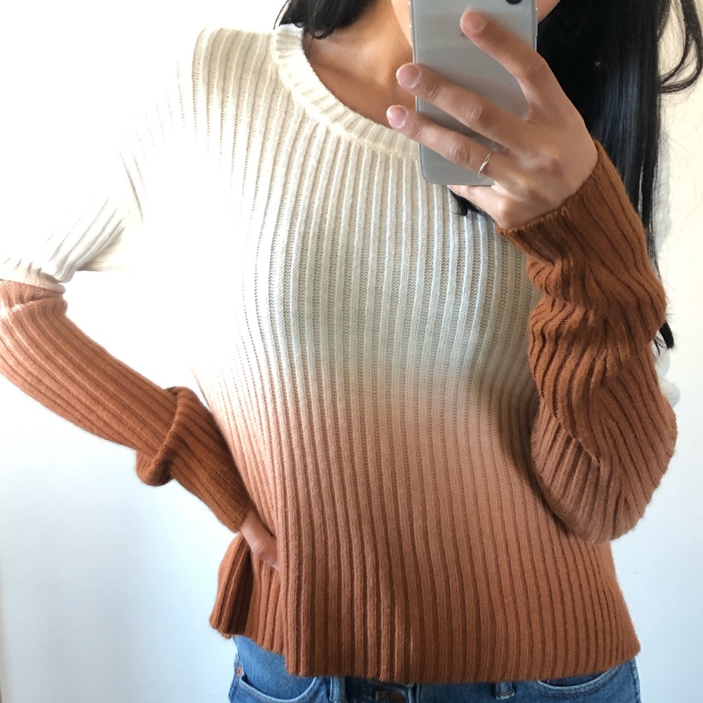 Urban Outfitters Ombré Rust Sweater